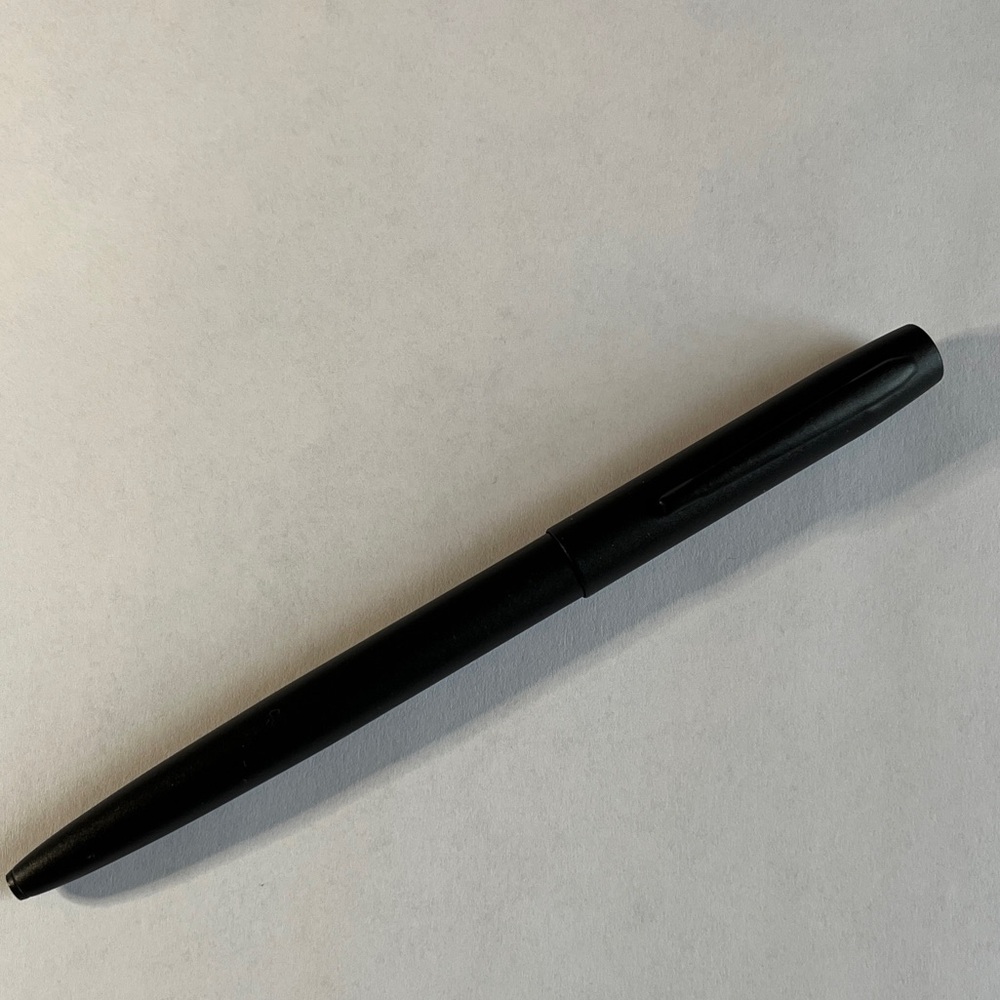 Fisher Space Pen. Black matte ballpoint pen.